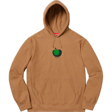 Supreme Apple Hoodie Brown SS19