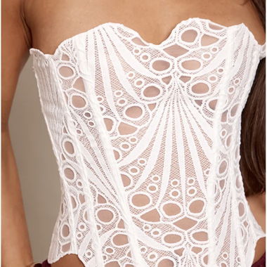 White Lace Bustier