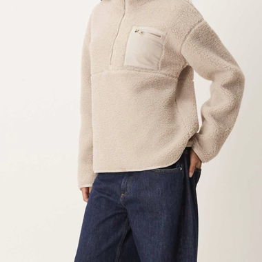 Sherpa Halbzip-Pullover