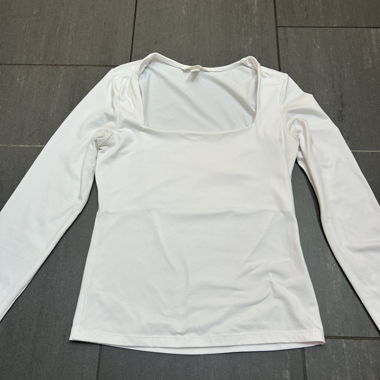 Weisses Langarmshirt H&M