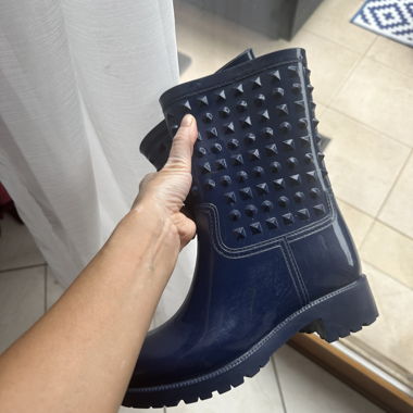 Bottes de pluie bleues 