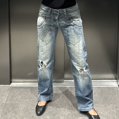 Jean denim délavé