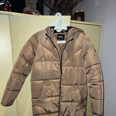 Wintermantel braun/beige 