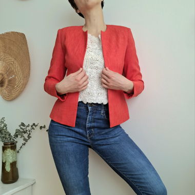 Silk blazer