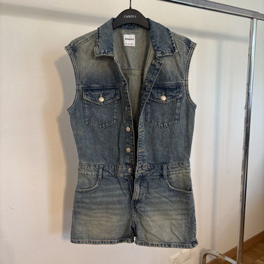 Short Denim Jumpsuit