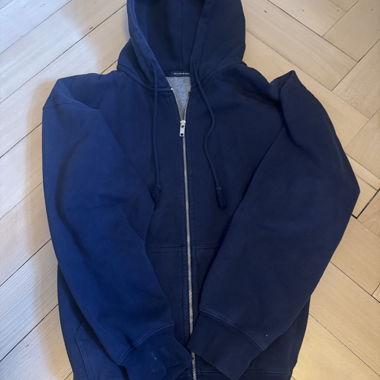 Hoodie zippé navy