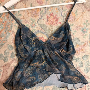 Motel paisley chiffon cami top M