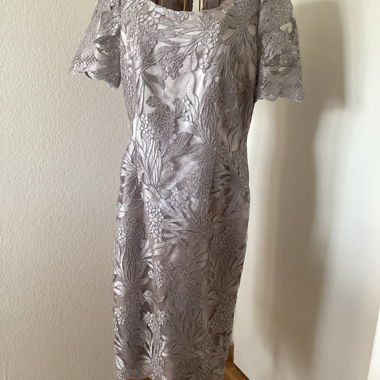 Champagne colour cocktail dress