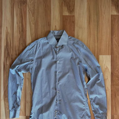 Long-sleeve shirt grey white