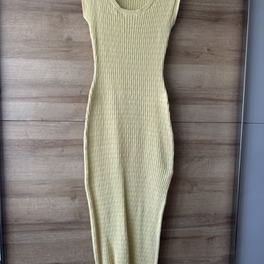 Abito in maglia NA-KD giallo S