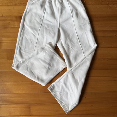White Shein joggers