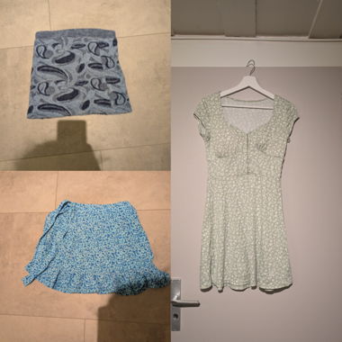 Set of a dress and two skirts