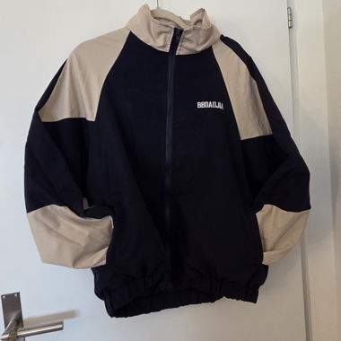 Veste coupe-vent navy-beige
