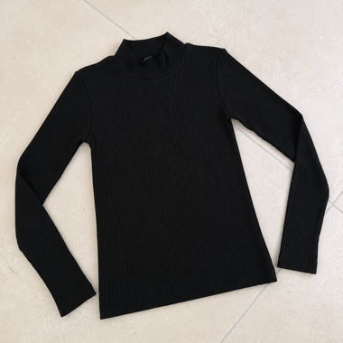 Ripp-Longsleeve Gr. XS UNIQLO Black