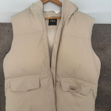 Gilet Zara imbottito beige