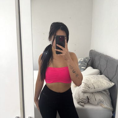 Top Bandeau Rosa Neon