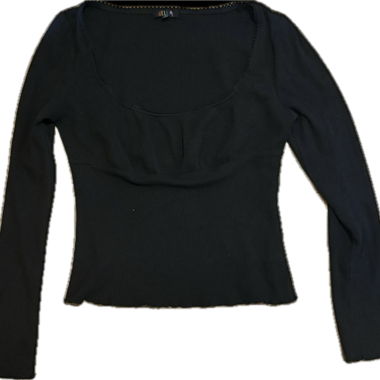 Black long-sleeve top Délia’s