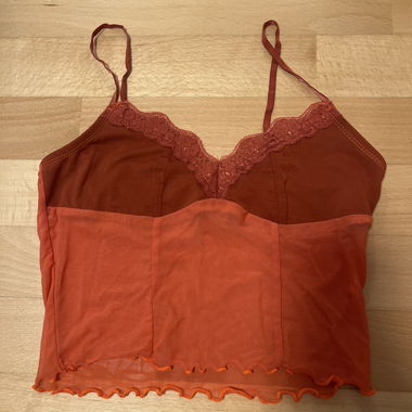 Crop Top con Pizzo