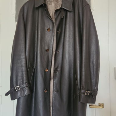 Cappotto in pelle SERAPHIN con fodera in pelliccia taglia 56