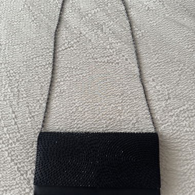 Black MENBUR clutch with chain shoulder strap