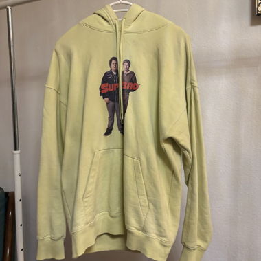H&M sweat à capuche Superbad jaune taille S
