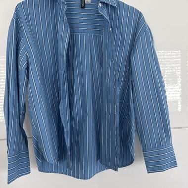 Blue striped blouse