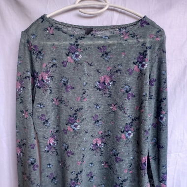 Pull à fleurs