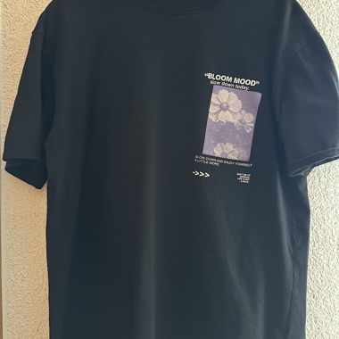 Black graphic T-shirt
