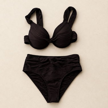 Zweiteiliger Bikini schwarz