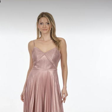 Elegantes, rosa Abendkleid, Gr. 36