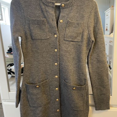 Robe en maille grise ZARA