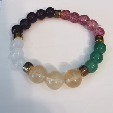 Natural Bead Bracelet. Chakra