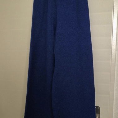 Pantalon en maille ZARA bleu marine