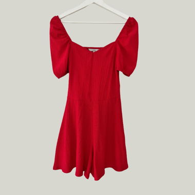 jumpsuit - red
