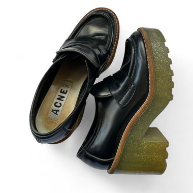 Mocassins Penny Loafers à paillettes Acne Studios