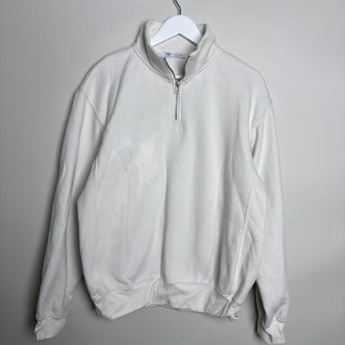 Zara Sweatshirt mit Reissverschluss am Stehkragen