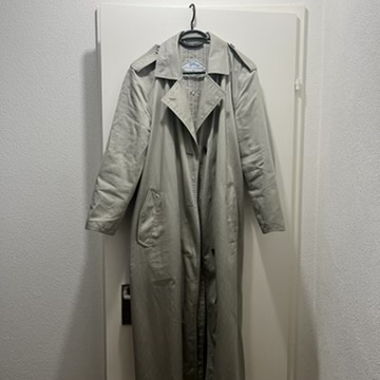 Trench-coat gris clair