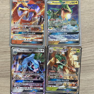Carte Pokémon GX – set da 4
