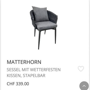 Denova Matterhorn Gartenstuhl x4