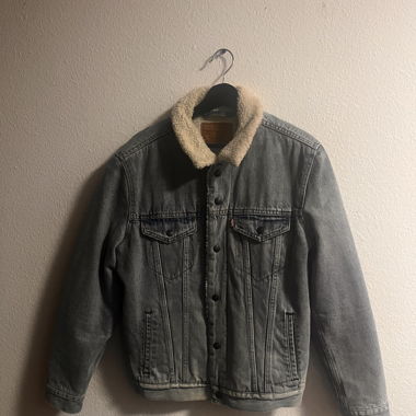 Levis TRUCKER - Jeansjacke - blau