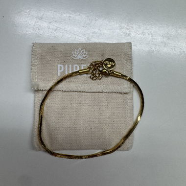 Gold-colored ankle chain