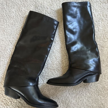 Bottes en cuir noires