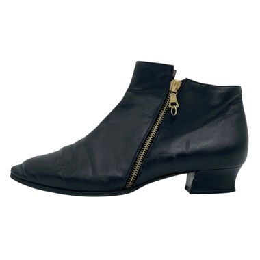 Sergio Rossi Leather Ankle Boot EU 38 Nero