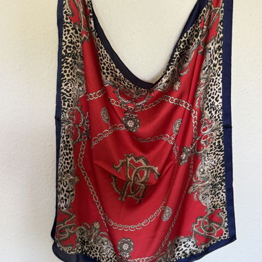 Printed silk scarf