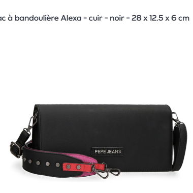 Pepe Jeans shoulder bag in genuine leather, Alexa model