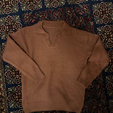 Light red knit sweater