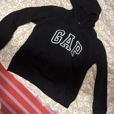 GAP Black Hoodie Size M (small fit)