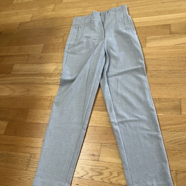 Grey Fabric Trousers