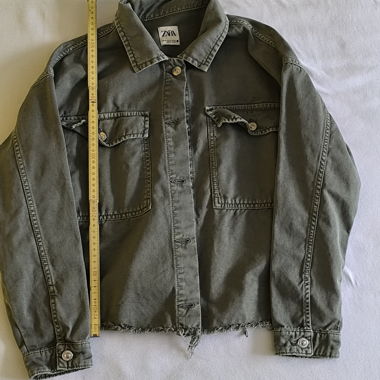 Giacca di jeans verde