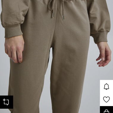 Beige Trainingshose